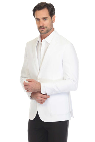 Mojito Reserve Men's Casual Modern Fit Linen Blazer Jacket