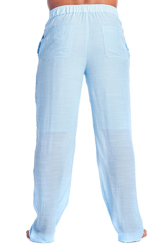 Mojito Men's Resort Wear Casual Drawstring Beach Pants