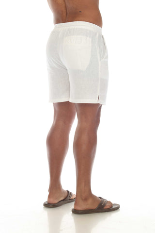 Mojito Men's Causal Beach Resort Wear Drawstring Shorts Linen Blend