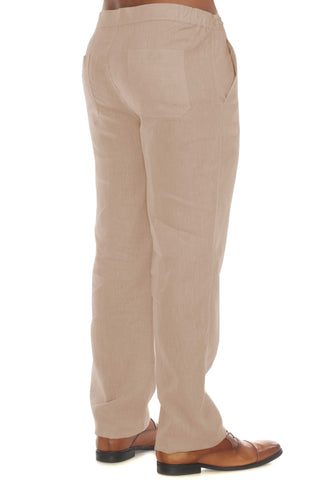 Mojito Men's Causal Beach Resort Wear Drawstring Pants Linen Blend