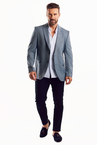 Mojito Reserve Men's Casual Modern Fit Sports Jacket Textured Knit