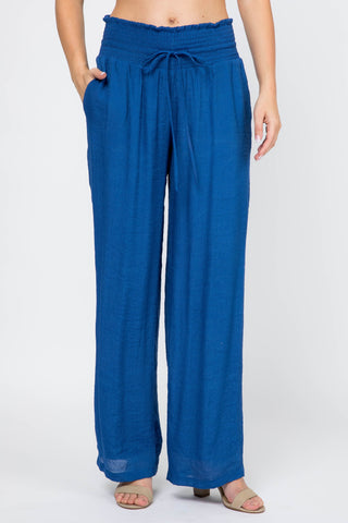 Mojito Women's Casual Resort Wear Drawstring Palazzo Pant