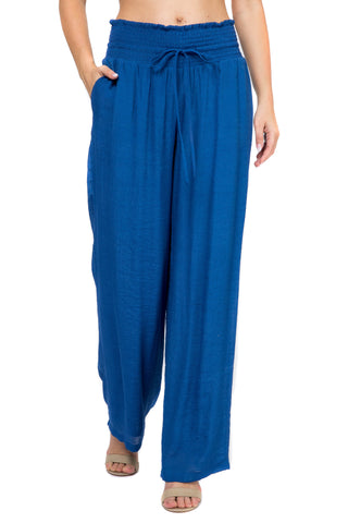 Mojito Women's Casual Resort Wear Drawstring Palazzo Pant