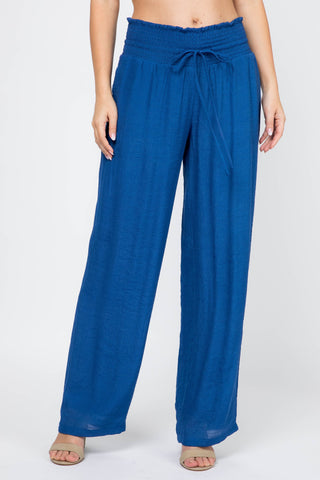 Mojito Women's Casual Resort Wear Drawstring Palazzo Pant