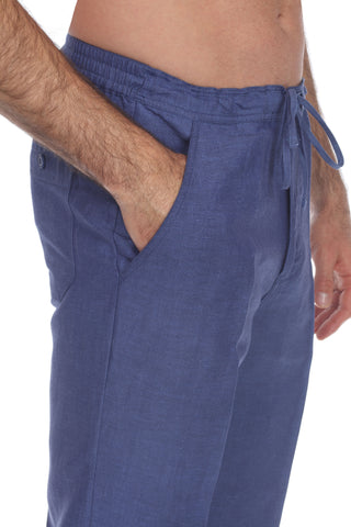 Mojito Men's Casual Drawstring Linen Pants