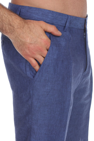 Men's Resort Wear Casual Dress Shorts 100% Linen Flat front