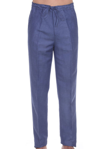100% Linen Casual Drawstring Linen Pants