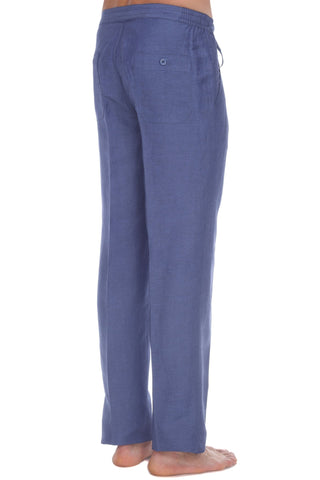 100% Linen Casual Drawstring Linen Pants
