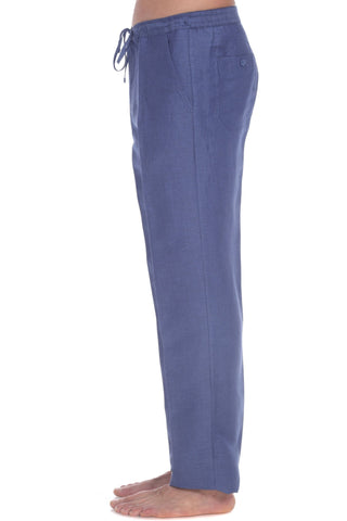 100% Linen Casual Drawstring Linen Pants