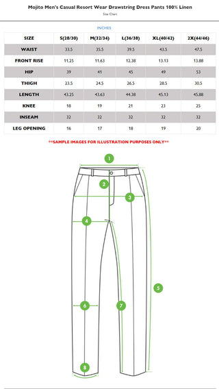 100% Linen Drawstring Pants