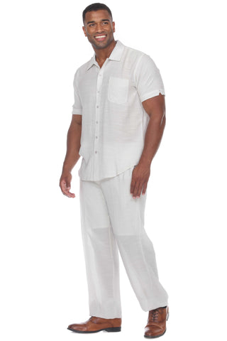 Mojito Men's Beach Casual Short Sleeve Button Down Shirt
