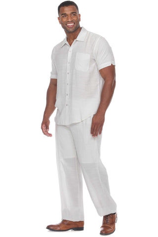 Mojito Men's Beach Casual Short Sleeve Button Down Shirt