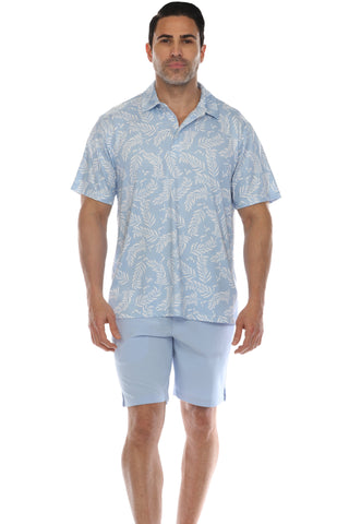 Mojito Casual Dry-Fit Polo Shirt Floral Print