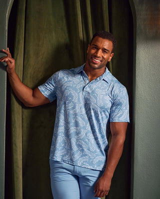 Mojito Casual Dry-Fit Polo Shirt Floral Print