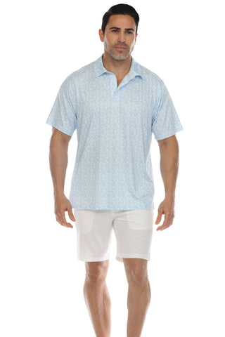Mojito Casual Dry-Fit Polo Shirt Floral Print
