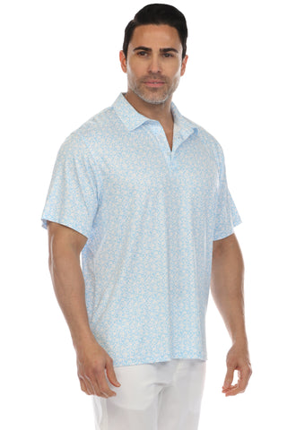 Mojito Casual Dry-Fit Polo Shirt Floral Print