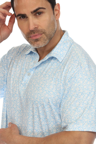 Mojito Casual Dry-Fit Polo Shirt Floral Print