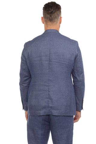 Mojito Reserve Men's Textured Knit Linen Cotton Blend Suit