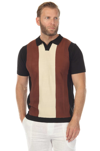 Men's Stylish Premium Knit Textured Polo Shirt
