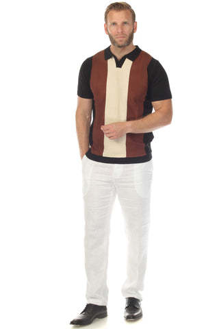 Men's Stylish Premium Knit Textured Polo Shirt