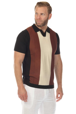 Men's Stylish Premium Knit Textured Polo Shirt