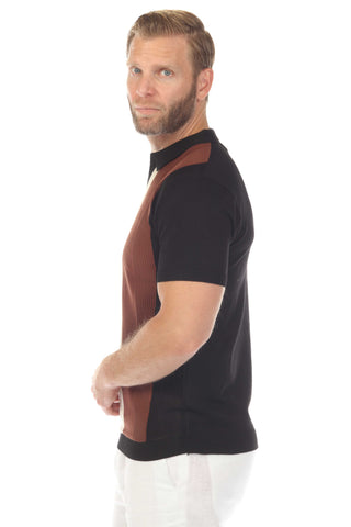 Men's Stylish Premium Knit Textured Polo Shirt