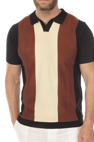 Men's Stylish Premium Knit Textured Polo Shirt