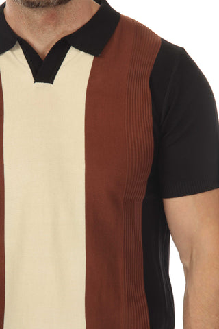 Men's Stylish Premium Knit Textured Polo Shirt