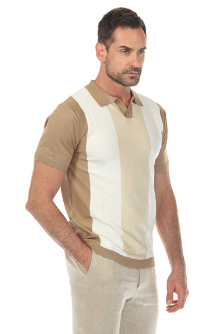Men's Stylish Premium Knit Textured Polo Shirt