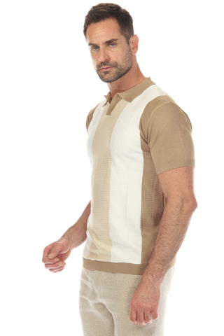 Men's Stylish Premium Knit Textured Polo Shirt