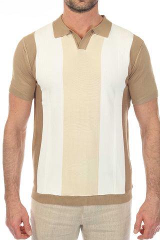 Men's Stylish Premium Knit Textured Polo Shirt