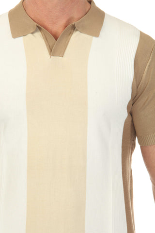 Men's Stylish Premium Knit Textured Polo Shirt