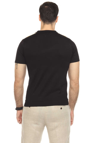 Mojito Mens Stylish Premium Knit Textured Polo Shirt with Color Stripe Pattern