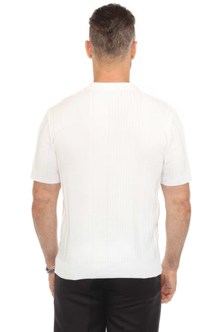 Mojito Mens Stylish Premium Cable Knit Textured Polo Shirt