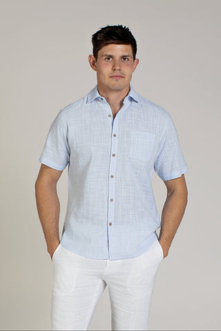 Men's Solid Cross Hatch Shirt