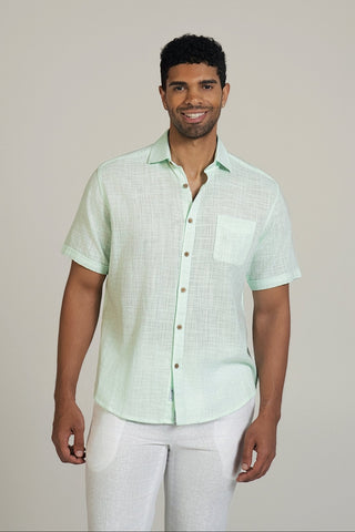 Men's Solid Cross Hatch Shirt