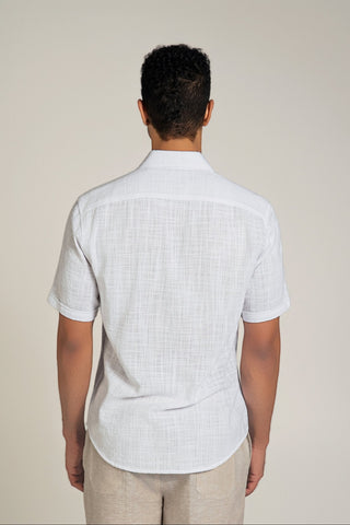 Men's Solid Cross Hatch Shirt