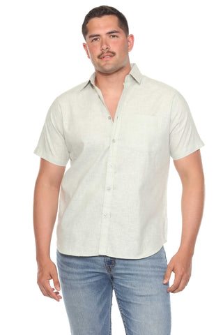 Mojito Men's Resort Style Casual Shirt Yarn Dyed Look Cotton Blend
