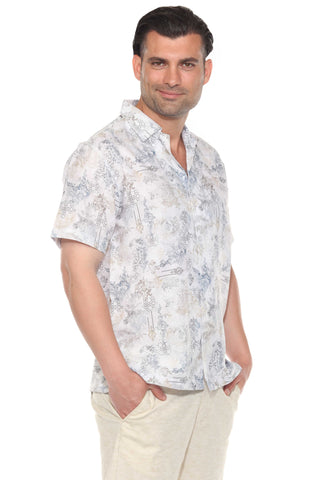 Mojito Men's Resort Style Casual Summer Print Shirt