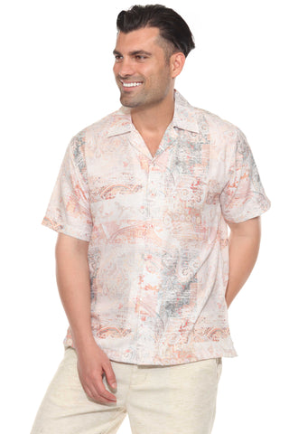 Mojito Men's Resort Style Casual Summer Print Shirt