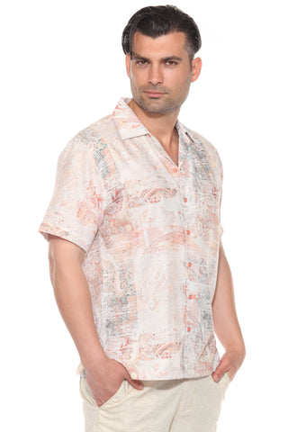 Mojito Men's Resort Style Casual Summer Print Shirt