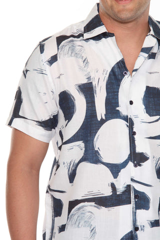 Mojito Men's Resort Style Casual Summer Print Shirt