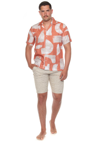 Mojito Men's Resort Style Casual Summer Print Shirt