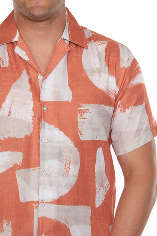 Mojito Men's Resort Style Casual Summer Print Shirt