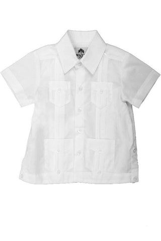 Mojito Toddler Boys Cotton Blend Guayabera Shirt Short Sleeve by Mojito Collection 0T-4T