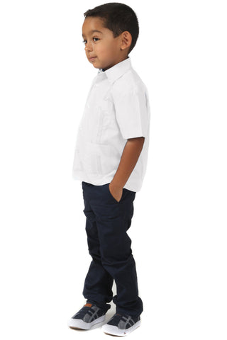 Mojito Toddler Boys Cotton Blend Guayabera Shirt Short Sleeve by Mojito Collection 0T-4T
