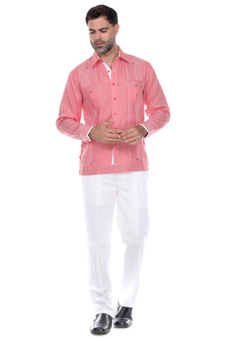 Mojito Men's Slim Fit Casual Resort Wear Linen Flat front Dress Pants
