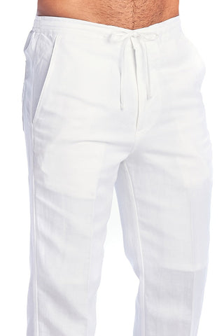 Mojito Men's Casual Drawstring Linen Pants