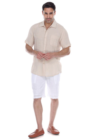 Mojito Men's Beach Casual Short Sleeve Button Down Shirt