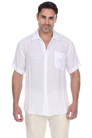 Mojito Men's Beach Casual Short Sleeve Button Down Shirt
